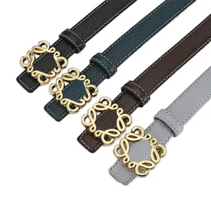 Ceinture réglable pour hommes Desinger Ceinture Luxe Ceintures pour femmes Boucle à aiguille lisse Gurtel Sangle d'affaires réversible Noir Loisirs de plein air FA0107 H4