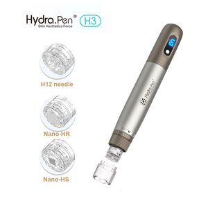 Professionnel Derma Auto Pen Microneedle Machine réglable Micro aiguilletage Hydra Pen H3 rajeunissement de la peau dissolvant de rides soins de la peau mésothérapie dispositif de beauté