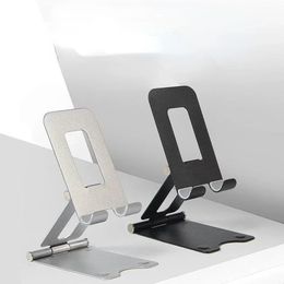 Verstelbare mobiele telefoon Bracket Ondersteuning Aluminium Aluminium Allet Tablet Desk Holder Stand draagbare desktopstandaard Tabel Telefoonondersteuning