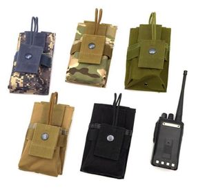 Soporte de radio MOLLE ajustable Bolsa de radio corta de nailon Cordura táctica 5989337