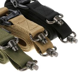 Instelbare MS4 Sling Gun QD Metal Strap Swivel Tactical Nylon 2 Points Gun Multi Mission Release Hunting Access