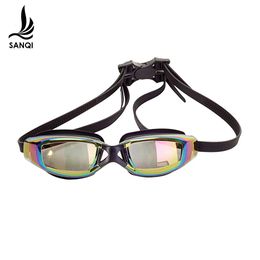 Myopie réglable Swimming Goggles anti-brouillard Protection UV imperméable et anti-brouillard Eyes Sports Silicone surf et lunettes de plongée 240429