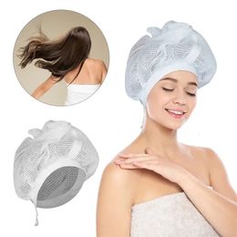 Bonnet à filet réglable pour sécher les cheveux bouclés, serviette rapide, chapeaux de bain 240105