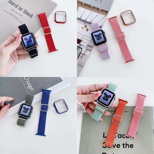 Verstelbare nieuwe elastiek nylon horloges riem voor Apple Watch Band 38 mm 40 mm 42 mm 44 mm Iwatch -serie 6 5 4 3 2 1 se smart banden s