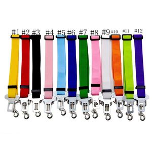 Réglable Pet Dog Cat Safety Leads Car Vehicle Seat Belt Harnais Ceinture de sécurité Ceintures de sécurité en nylon pour chien