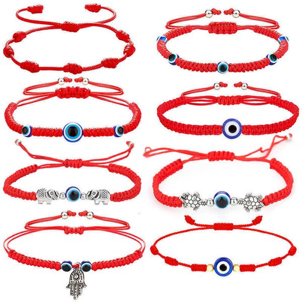 Corde ajustable tissée à la main tressée Bracelet bleu perle amitié bijoux accessoire cadeau pour bonne soeur dame filles