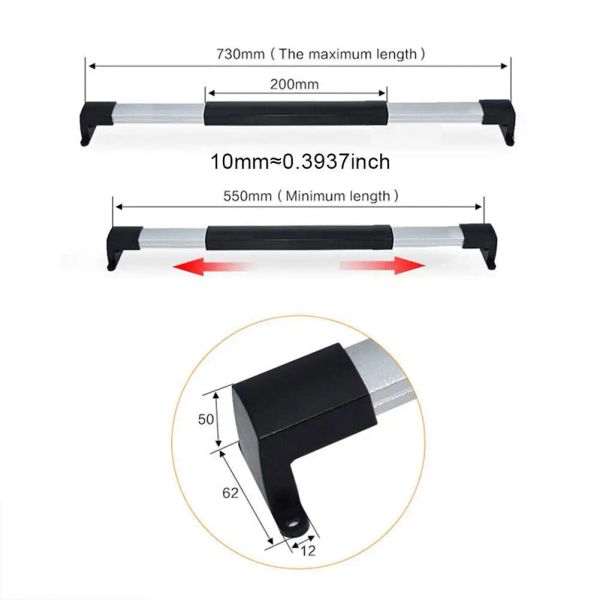 RV RV Porte d'écran Barre transversale Nécrose RV Handle de porte Écran Graque Grab Bar Grip sécurisé robuste pour le camping-car Motorhome Camper Remorque