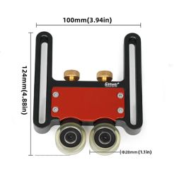 Guides de stock réglables - Guides de rouleaux Plume LOC Board Board multi-usage clair Clean Cut Anti-Rebound Safety Pushing Auxiliary Tool