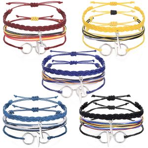 Pulsera de surfista ajustable, gafas de verano, pulsera de relámpago, pulseras de amistad hechas a mano, tobilleras, joyería para mujeres, adolescentes y niñas