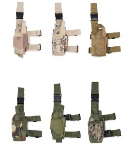 Étui tactique réglable pour pistolet, Puttee, cuisse, jambe, épaule pour pistolet, pochette de Camping enveloppante, sacs d'accessoires de chasse en plein air