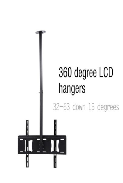 Support de montage au plafond pour TV LCD LED, inclinaison réglable, 3263 pouces, Rotation à 360 degrés vers le bas, 15 degrés, 1243135