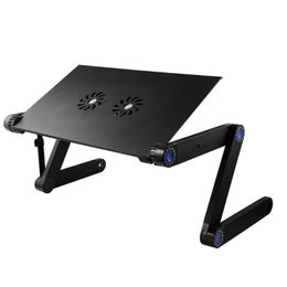 Table à ventilation ajustée ordinateur ordinateur portable bureau de lit portable de lit de lit de lit de lit portable conception de l'ergonomie multifuctional tabletop300f