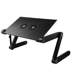 Table ￠ ventilation ajust￩e ordinateur ordinateur portable bureau de lit portable de lit de lit de lit de lit portable conception de l'ergonomie multifuctionale tabletop263i