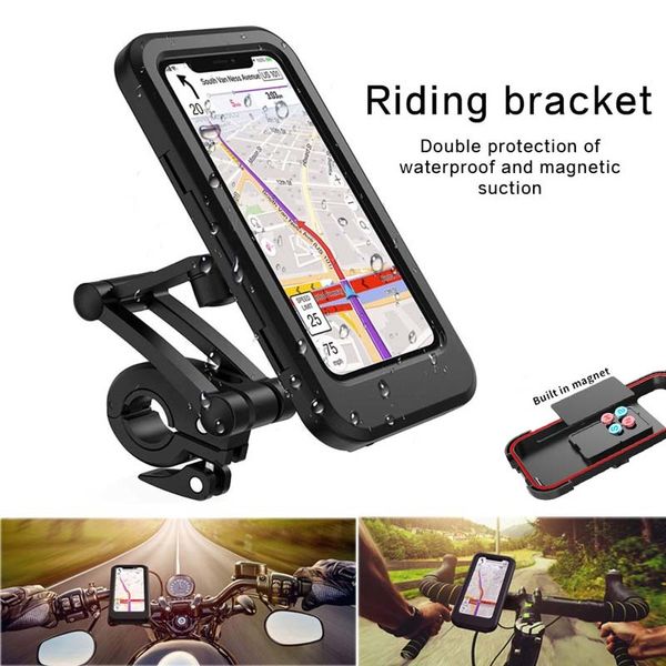 Support de vélo étanche réglable universel moto guidon de vélo Support de téléphone portable Support de montage Smartphone