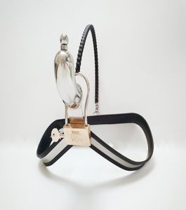 Stel de riem van het y-type met anale plug urethrale katheter Cock Cage Penis terugbeperking broek bdsm bondage sex toys6084788