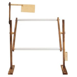 Réglage des cadres en bois massif Tabletop crosssttack broderie Stand de plancher pour la couture des outils à la main Outils chinois