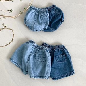 Adorable Baby Boys Shorts Summer Casual Denim Pantalon court pour les filles pour tout-petit POCHETS DESIGNES Vêtements Enfants Jeans Pantalon 0-24M 240528