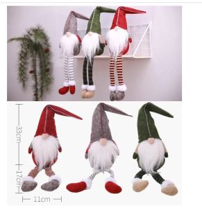 Schattige Leuke Zweedse Gnome Faceless Poppen Nomes Hang Been Kerstversiering Pluche Pop voor Geschenken Party FY4293