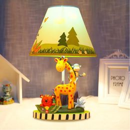 Schattige giraf kindertafellamp voor slaapkamer - creatief en schattig dierenontwerp, warm decoratief licht voor jongens, perfect voor nachtkastje of bureau - ZT0050