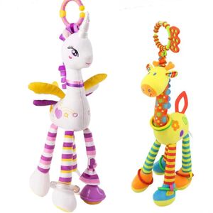 Adorable girafe Mobile Bell, jouet de dentition en peluche apaisant pour bébés apaisants 231220