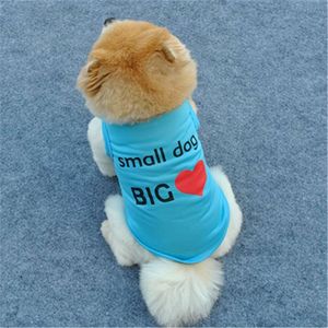 Adorable chaleco de perro pequeño diseño de letra de corazón lindo