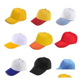 Adt Kids Golf Gorra de béisbol Algodón ajustable Sombrero casual Sombreros de ocio Impresión personalizada Snapback Primavera Verano Entrega de caída en pico Dhy6J