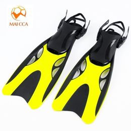 ADULTA Ajustable Cubra de aletas de natación de natación Silicona Long Sumersible Snorkel Foot Monofin Diving Flippers 2 95