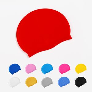 Bonnet de bain en Silicone pour adultes et adolescents, bonnet de bain imperméable pour cheveux