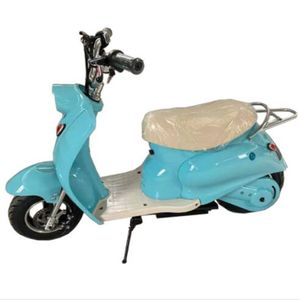 Motocicleta retro eléctrica para adultos y niños con neumáticos de soporte de asiento