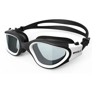 Adulte Anti-Fog UV Protection Lens Men Femmes Swimming Goggles étanche Silicone Clean Lens Glass de natation Adultes 240426