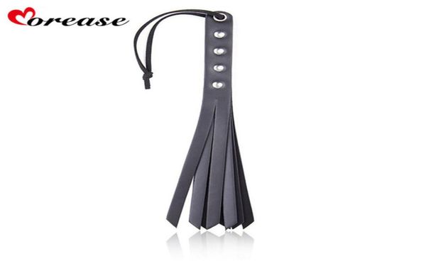 Adulte BDSM Game Fetish Sex Bondage Cuir Tail Spanking Paddle Whip Flogger Sex Toys for Couples Femmes Sexy Policy Knout Slave Y16141776