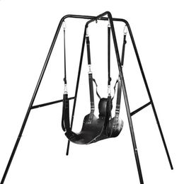 Juegos de BDSM para adultos Sexy Bondage Passion Muebles Swing silla súper cargando hamaca hamaca colada de la cama juguetes sexuales para parejas 240402