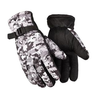 Adulte camo gants chauds hiver cyclisme en plein air mitaines de ski gants thermiques tactiques vélo équitation polaire gant plein doigt gants de cyclisme