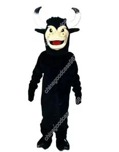 Costume de mascotte de vache de caractère adulte robe de noël d'halloween accessoires de corps complet tenue Costume de mascotte