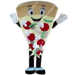 Volwassen Characte Smakelijke Pizza Mascot Kostuum Halloween Kerst Jurk Full Body Props Outfit Mascot Kostuum