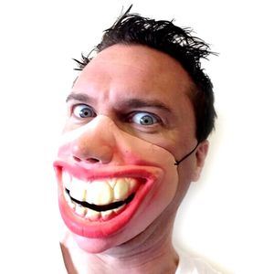 Volwassen Clown Latex Masker Vreugde Cosplay Props Humoristische Elastische Band Half Gezicht Halloween Party Grappige Enge Prestaties Carnaval Geschenken