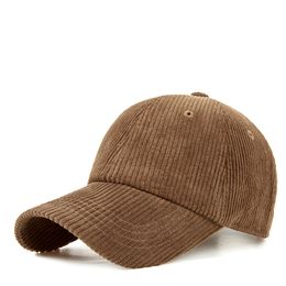 Volwassen corduroy verjaardagshoed solide zomer trucker cap zacht gevoel glad sunhat domil2108