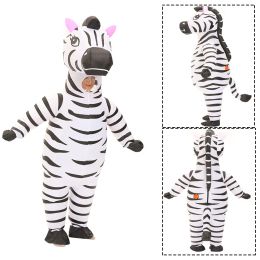 Animaux mignons adultes costume gonflable lapin zèbre requin abeille koala cosplay costumes drôles pour les costumes de mascotte de fantaisie Halloween Pourim