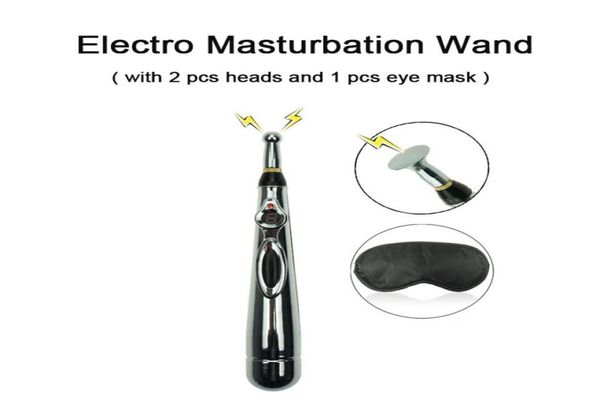 Diario para adultos Electro Wand Masajeador estimulador de clítoris de senos femeninos con BDSM Bondage Máscara para ojos Juguetes sexuales para parejas Juegos para adultos q2546652