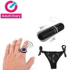 Volwassen Dagboek Geheime Ring Draadloze Afstandsbediening Panty Vibrator Speeltjes voor Vrouw Vibrerende Slipje Clitoris Stimulator Product MX3365803