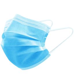 Volwassen wegwerp gezichtsmasker 3 lagen wegwerp gezichtsmasker 50 stks / tas anti-stof beschermende masker DHL gratis verzending