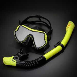 Adulte Sasicone Silicone Anti-Fog Goggles Goggles Masques de plongée plongée en plongée en apnée Équipement de masque de pêche de natation Équipement de piscine