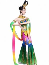 Adulte Dunhuang Dancing Dr Changji Mo Performance Costume Élégant Classique Danse Performance Wear I0Ei #