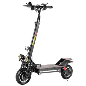 ADULTE ELECTR SCOOTER 2400W Fold E Scooter 48V Double Moto Scooter électrique puissant VITESSE tout-terrain 60km / h 10 pouces