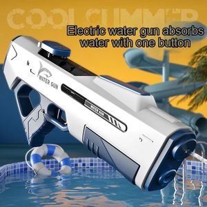 Volwassen elektrisch waterpistool speelgoed krachtige automatische hogedruk burst game zomer buiten zwembad kinderen cadeau 240520