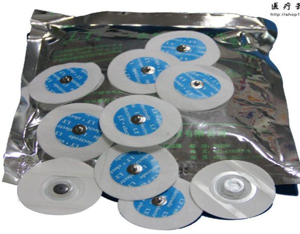 Électrode pour adulte, bouton-pression non tissé, 50mm, EKG SMD, pour Machine ECG, coussinet de massage, Pads4669536