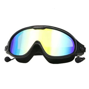 Adulte Electroplateted Swimming 2024 HD Imperproof Antifog Grow-Frame Goggles Mens and Women's General Purpy Swim