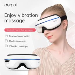 Volwassen Oog Muziek Comprimeren Massager Airbag Trillingen Druk op 5 Modi 180 ° Vouwen Ontspannen Spieren En Verlichten Vermoeidheid 240309