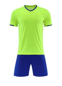 Volwassen voetbaluniformset voor mannelijke studenten, professionele sportcompetitie training teamuniform, kinderlichtbord jersey met korte mouwen maatwerk