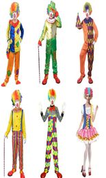 Adulte drôle cirque Clown Costumes unisexe nouveauté hommes femmes Halloween Costumes ensemble complet Cosplay Costumes5322419